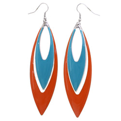 Mi Amore Dangle-Earrings Blue/Orange