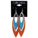 Mi Amore Dangle-Earrings Blue/Orange