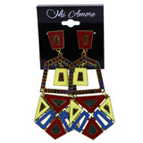 Mi Amore Drop-Dangle-Earrings Multicolor/Gold-Tone