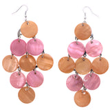 Mi Amore Chandelier-Earrings Orange/Pink