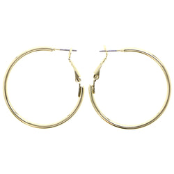 Mi Amore Simple Hoop-Earrings Gold-Tone