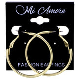 Mi Amore Simple Hoop-Earrings Gold-Tone