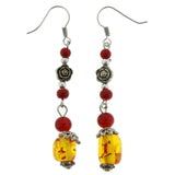 Mi Amore Dangle-Earrings Silver-Tone/Multicolor