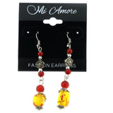 Mi Amore Dangle-Earrings Silver-Tone/Multicolor