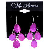 Mi Amore Chandelier-Earrings Pink/Silver-Tone