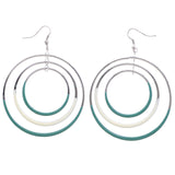 Mi Amore Dangle-Earrings Green/White