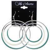 Mi Amore Dangle-Earrings Green/White