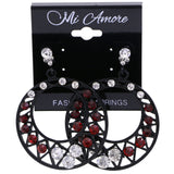 Mi Amore Drop-Dangle-Earrings Red/Black