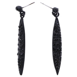 Mi Amore Drop-Dangle-Earrings Black