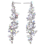 Mi Amore Dangle-Earrings Silver-Tone/Pink