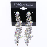 Mi Amore Dangle-Earrings Silver-Tone/Pink