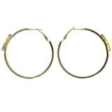 Mi Amore Bow Hoop-Earrings Yellow/Gold-Tone