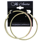 Mi Amore Hoop-Earrings Pink/Gold-Tone
