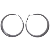 Mi Amore Hoop-Earrings Dark-Silver