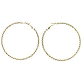 Mi Amore Hoop-Earrings Gold-Tone/White