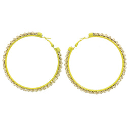 Mi Amore Chain Hoop-Earrings Gold-Tone/Yellow