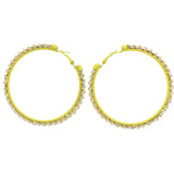 Mi Amore Chain Hoop-Earrings Gold-Tone/Yellow