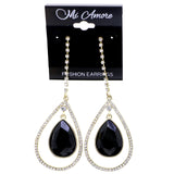 Mi Amore Drop-Dangle-Earrings Gold-Tone/Black