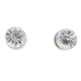 Mi Amore Simple Stud-Earrings Silver-Tone