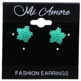 Mi Amore Star Post-Earrings Green