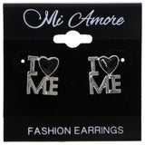 Mi Amore I HEART ME Post-Earrings Silver-Tone/Black