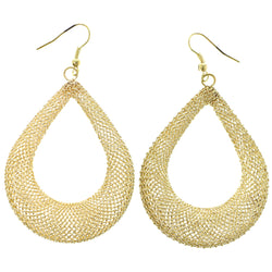 Mi Amore Mesh Dangle-Earrings Gold-Tone