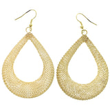 Mi Amore Mesh Dangle-Earrings Gold-Tone