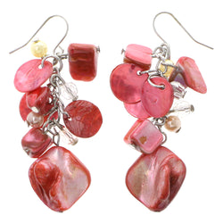 Mi Amore Dangle-Earrings Red/Clear