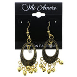 Mi Amore Antiqued Dangle-Earrings Gold-Tone