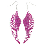 Mi Amore Angel Wing Dangle-Earrings Pink