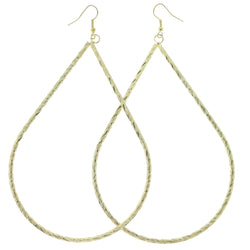 Gold-Tone Metal Dangle-Earrings