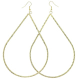 Gold-Tone Metal Dangle-Earrings