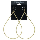 Gold-Tone Metal Dangle-Earrings