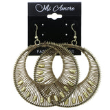 Mi Amore String Art Dangle-Earrings Gold-Tone