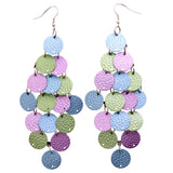 Mi Amore Pastel Chandelier-Earrings Multicolor/Silver-Tone