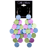 Mi Amore Pastel Chandelier-Earrings Multicolor/Silver-Tone