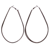 Mi Amore Hoop-Earrings Dark-Silver