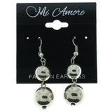 Silver-Tone Metal Dangle-Earrings