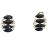 Mi Amore Convertible Post-Earrings Gold-Tone/Black