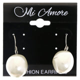 Mi Amore Unique Dangle-Earrings White