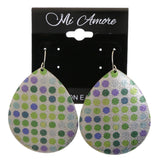 Mi Amore Polka-dot Dangle-Earrings Silver-Tone/Multicolor