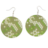 Mi Amore Dangle-Earrings Green/White