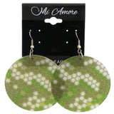 Mi Amore Dangle-Earrings Green/White