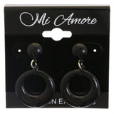 Mi Amore Drop-Dangle-Earrings Black