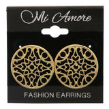 Mi Amore Filligree Post-Earrings Gold-Tone