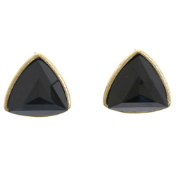 Mi Amore Post-Earrings Gold-Tone/Black