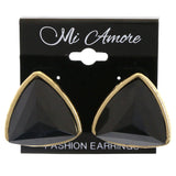 Mi Amore Post-Earrings Gold-Tone/Black