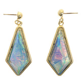 Mi Amore Iridescent Dangle-Earrings Gold-Tone/Multicolor