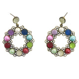 Mi Amore Dangle-Earrings Gold-Tone/Multicolor