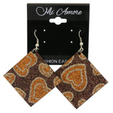 Mi Amore Dangle-Earrings Orange/Brown